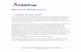 Memoria AEPap 2014Memoria AEPap 2014 - Al cuidado de la ...