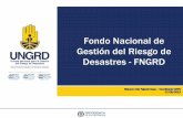Fondo Nacional de Gestión del Riesgo de Desastres -FNGRD