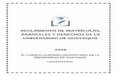 REGLAMENTO DE MATRÍCULAS, ARANCELES Y DERECHOS DE LA ...