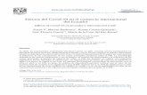 Efectos del Covid-19 en el comercio internacional del Ecuador