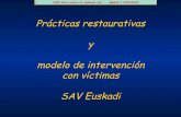 Prácticas restaurativas y modelo de intervención con ...