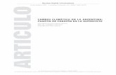 Cambio ClimátiCo en la argentina: Campos de presión en la ...