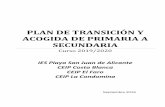 PLAN DE TRANSICIÓN Y ACOGIDA DE PRIMARIA A SECUNDARIA