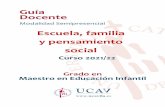 Escuela, familia y pensamiento social - UCAVILA