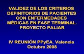 VALIDEZ DE LOS CRITERIOS DEFINITORIOS DE PACIENTES CON ...