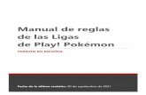 Manual de reglas de las Ligas de Play! Pokémon