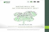 MEMORIA DE ACTIVIDADES 2017 - ALBASUR