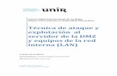 Técnica de ataque y explotación al servidor de la DMZ