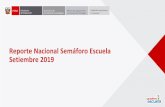 Reporte Nacional Semáforo Escuela Setiembre 2019