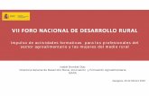 VII FORO NACIONAL DE DESARROLLO RURAL