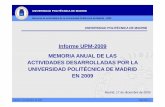 Informe UPM-2009 MEMORIA ANUAL DE LAS ACTIVIDADES ...