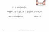 C.P. EL LLANO (GIJÓN) PROGRAMACIÓN DIDÁCTICA LENGUA Y ...