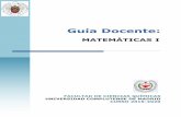 GIQ Guia docente Matematicas I 2020 Version 26-VI-2020