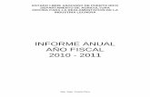 INFORME ANUAL AÑO FISCAL 2010 - 2011