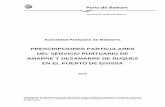 PRESCRIPCIONES PARTICULARES DEL SERVICIO PORTUARIO DE ...