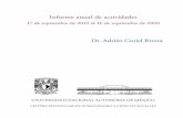 Informe anual de actividades - UNAM