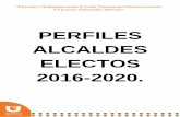 PERFILES ALCALDES ELECTOS 2016-2020.