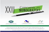 XXIII MONOGRAFÍAS Concurso de