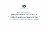 Regulaciones Técnico-Administrativas y pedagógicas sobre ...