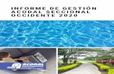 INFORME DE GESTIÓN ACODAL SECCIONAL OCCIDENTE 2020