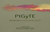 MEMORIA PIGyTE 2018-2019 - Plan de Igualdad, Género y Trato