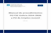 Manual de procedimientos PO FSE Galicia 2014-2020 y PO de ...