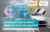 Localización para la fábrica digital del sector del automóvil