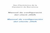 Manual de configuració del client JAVA Manual de ...