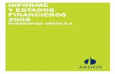 INFORME Y ESTADOS FINANCIEROS 2008 - Grupo Argos