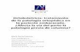 Ortobstetricia: tratamiento de la patología ortopédica en ...