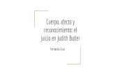 reconocimiento: el juicio en Judith Butler Cuerpo, afecto y