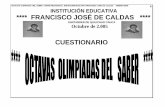 OCTAVAS OLIMPIADAS DEL SABER CUESTIONARIO VERSION 2005