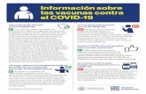 Información sobre las vacunas contra el COVID-19