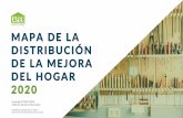 MAPA DE LA DISTRIBUCIÓN DE LA MEJORA DEL HOGAR 2020