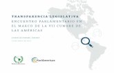 TRANSPARENCIA LEGISLATIVA - ParlAmericas