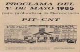 PROCLAMA DEL DE MAYO 1985 - Sitios de Memoria
