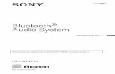 Bluetooth Audio System - download.sony-europe.com