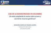 USO DE LA BIODIVERSIDAD EN COLOMBIA