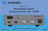 AMP-015 Amplificador automotriz de 15W