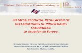 IIIª MESA REDONDA: REGULACIÓN DE DECLARACIONES DE ...