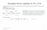 Ejemplos de los capítulos V, VI, y VII
