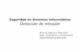 Seguridad en Sistemas Informáticos Detección de intrusión