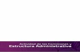 Actividad de las Comisiones y Estructura Administrativa