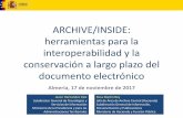 ARCHIVE/INSIDE: herramientas para la interoperabilidad y ...