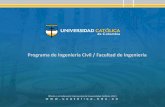Programa de Ingeniería Civil / Facultad de Ingeniería