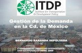 Gestión de la Demanda en la Cd. de México
