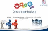 UNIDAD 3 - Cultura organizacional, indicadores, tipos y ...