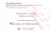 Historia del Derecho - UCAVILA
