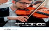 Máster Universitario en Investigación Musical