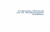 Gabriela Mistral en el Parlamento Andino